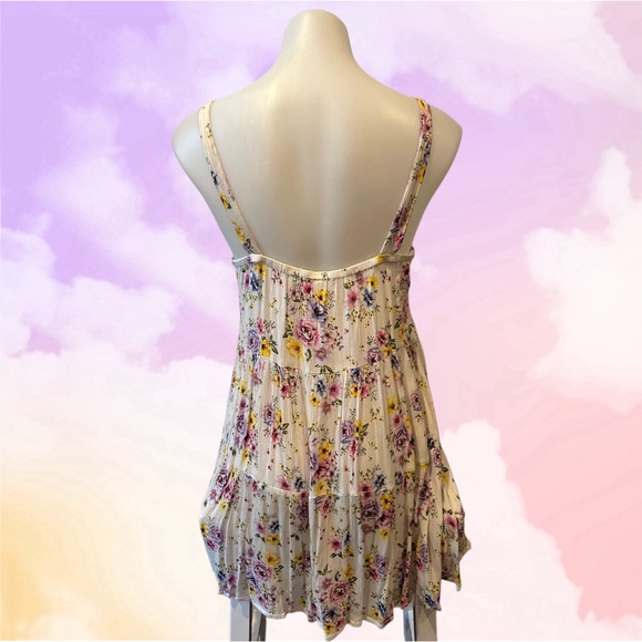 [ 2 FOR $25 ] PRETTY WHITE & FLORAL MINI DRESS - Picture 4 of 7
